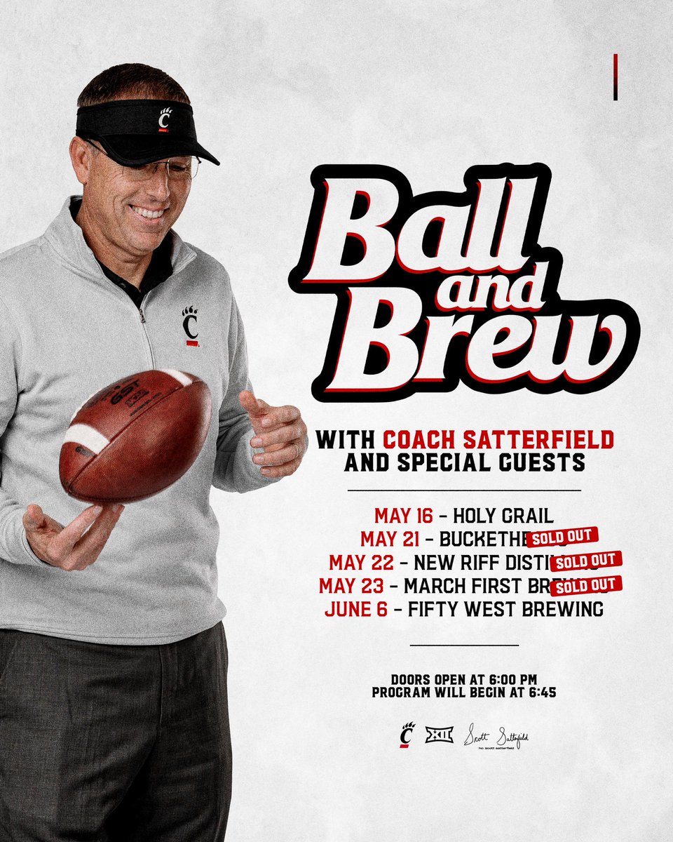 It’s not too late to attend 𝐁𝐀𝐋𝐋 𝐀𝐍𝐃 𝐁𝐑𝐄𝐖 @holygrailbanks Register while you still can, spots are filling up fast! 🔗: cpaw.me/bnb24 #Bearcats