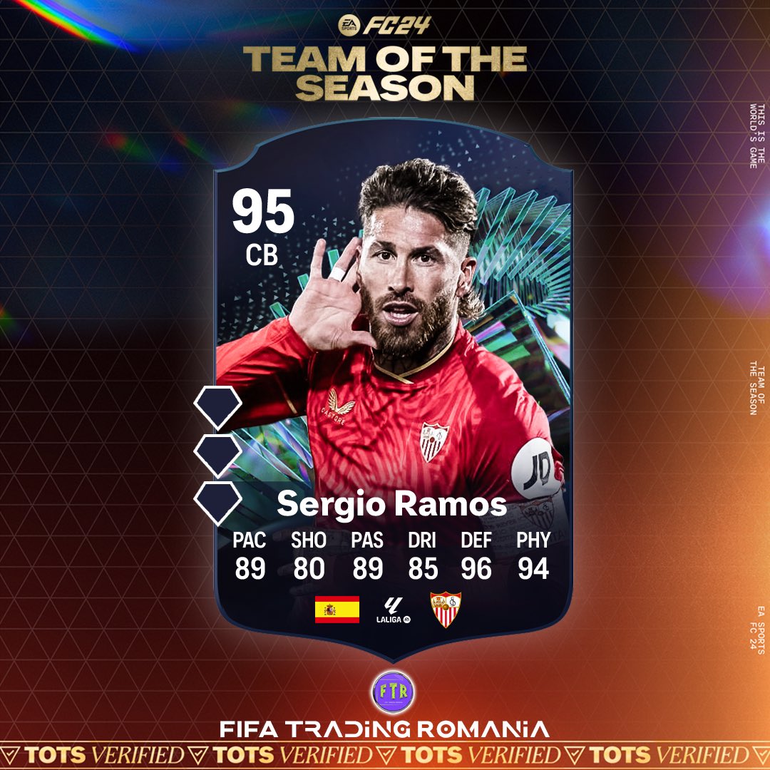 guess who’s back😎🦁 🇪🇸Sergio Ramos is set to come as TOTS MOMENTS✅ . #easportsfc #eafc24 #tots