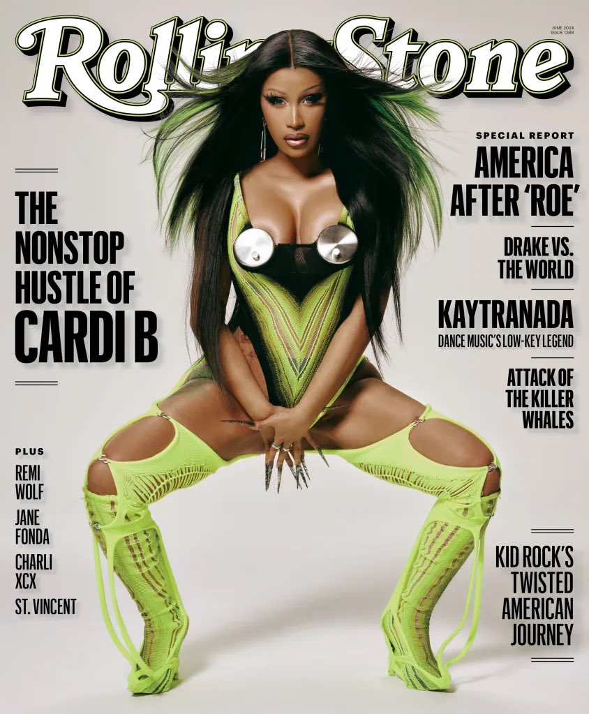 Cardi B graces the cover of Rolling Stone.

📸: Adrienne Raquel