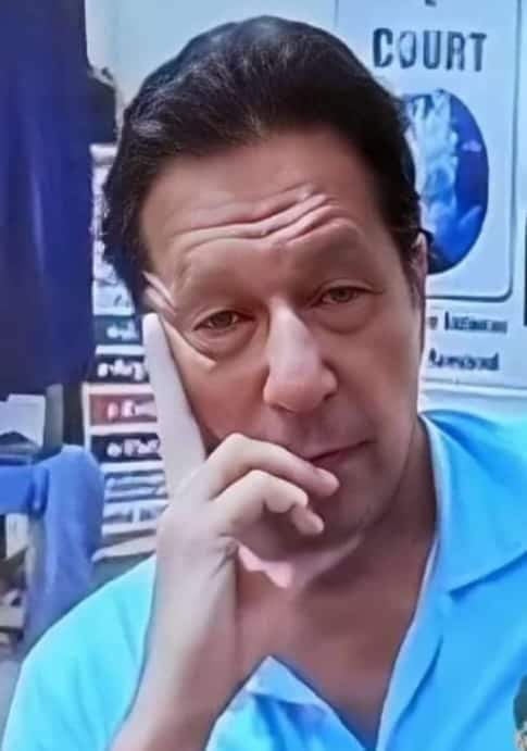 This photo of <a href="/ImranKhanPTI/">Imran Khan</a> appearing in court by video from his jail today is the talk of the whole nation and the news of the month!!!!!!

Pakistan is deeply in Love with its loyal Son and brave and visionary Leader.

#Pakistan #ImranKhan <a href="/PTIofficial/">PTI</a>