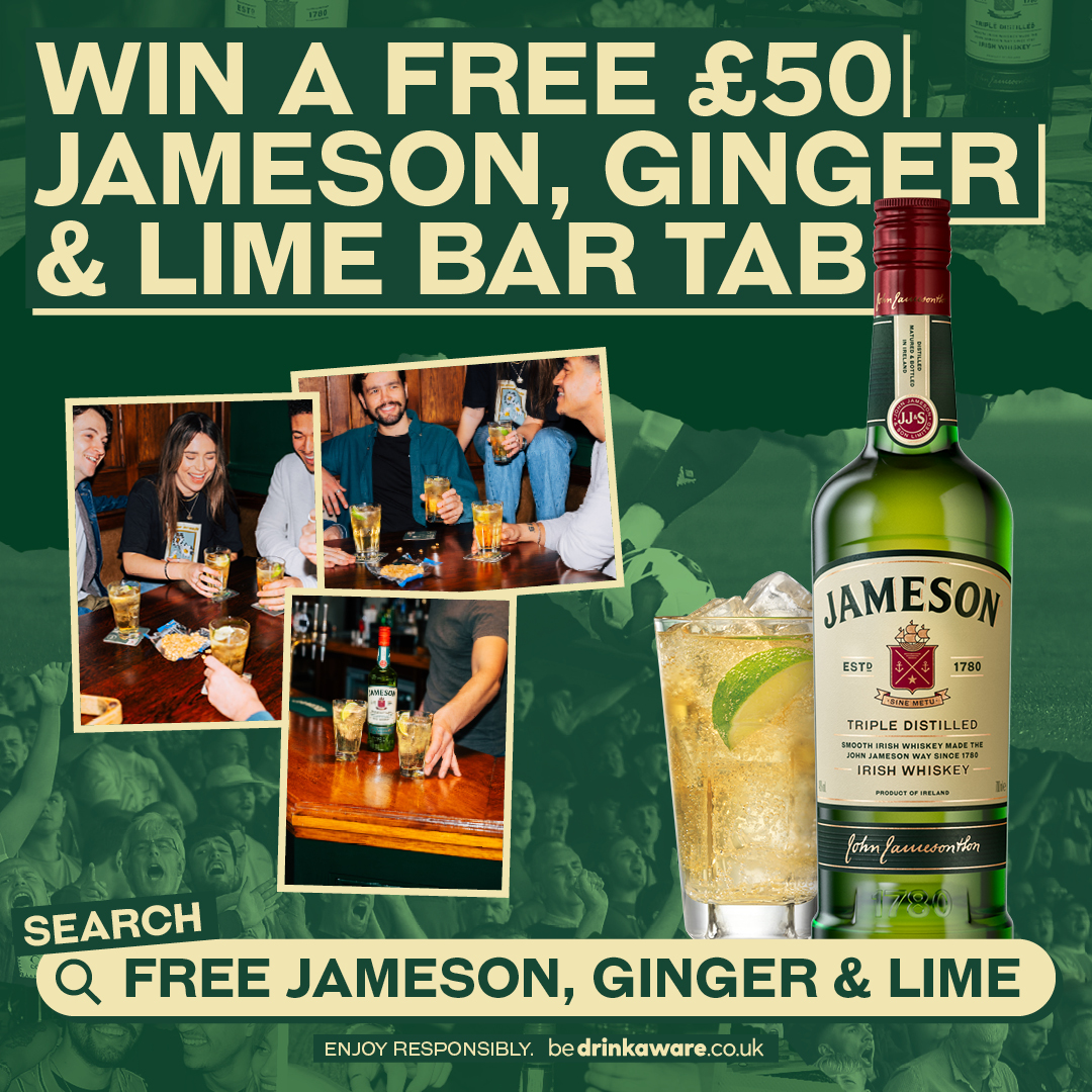 Fancy winning a £50 bar tab to enjoy some tasty Jameson, Ginger & Limes this summer with your mates? @jameson_uk are teaming up with their good friends at @boxpark to hook you up ☀️ Search 'Free Jameson, Ginger & Lime' for more! #JamesonFootball | #EFL | #AD
