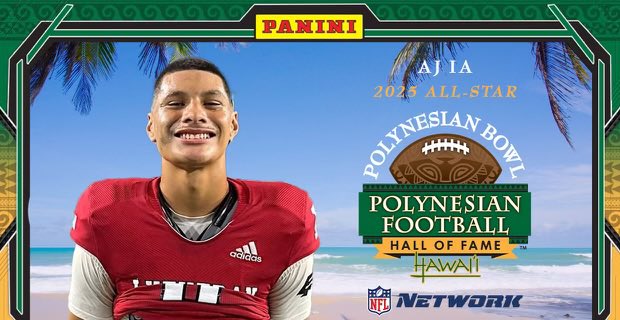 Orange Lutheran (Calif.) TE and #ArizonaState commit AJ Ia is the latest talented player added to the 2025 Polynesian Bowl 247sports.com/article/four-s…