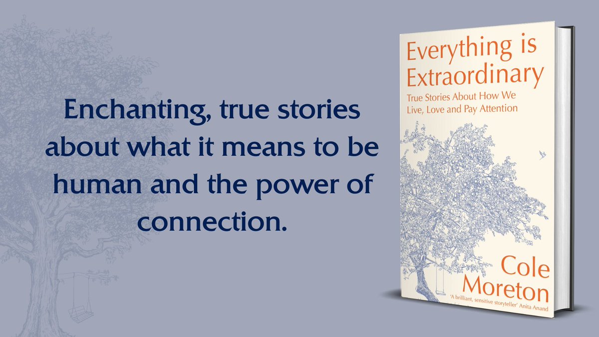 'Cole proves how we all need stories in our lives.' —Fi Glover, Off Air Everything Is Extraordinary builds into a mesmerizing and lyrical meditation on the joy of being alive and open to the world. All we need to do is pay attention. ✨ Out now! 👉 bit.ly/3vB5vhE