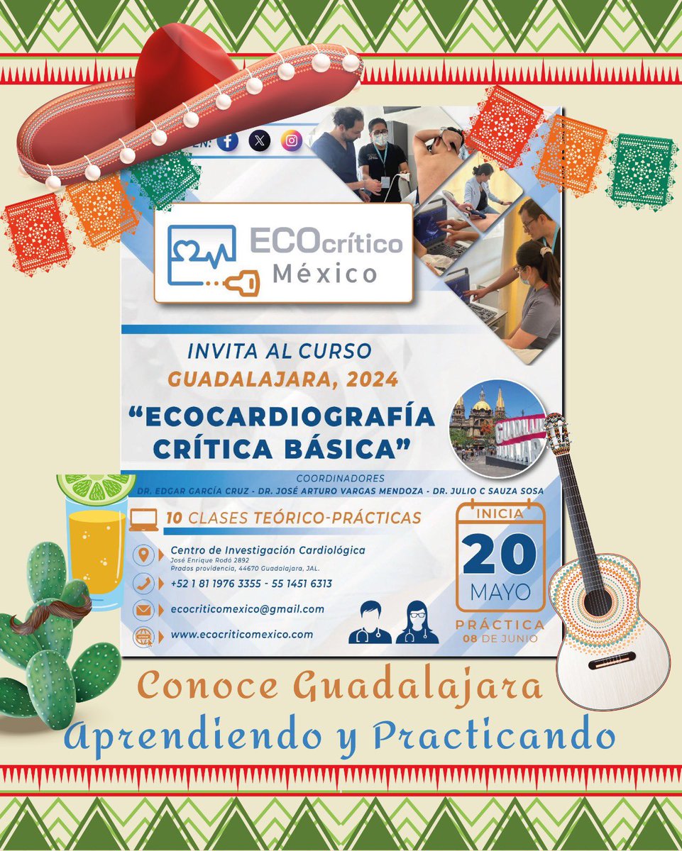 ECOCritico México (@ecocriticomex) on Twitter photo ¿Quieres dominar la ecocardiografía crítica mientras descubres Guadalajara? ¡No te pierdas la oportunidad! Las clases en línea comienzan la próxima semana. ¡Inscríbete ahora! <a href="/salvadorlgil/">Salvador López Gil</a> <a href="/Garedg23/">Edgar GC</a> <a href="/ecocritico_UTIC/">Diplomado de Ecografía de Cuidados Críticos</a> <a href="/DanielSierraLM/">| Daniel Sierra LM |</a> ¿Quieres dominar la ecocardiografía crítica mientras descubres Guadalajara? ¡No te pierdas la oportunidad! Las clases en línea comienzan la próxima semana. ¡Inscríbete ahora! <a href="/salvadorlgil/">Salvador López Gil</a> <a href="/Garedg23/">Edgar GC</a> <a href="/ecocritico_UTIC/">Diplomado de Ecografía de Cuidados Críticos</a> <a href="/DanielSierraLM/">| Daniel Sierra LM |</a>