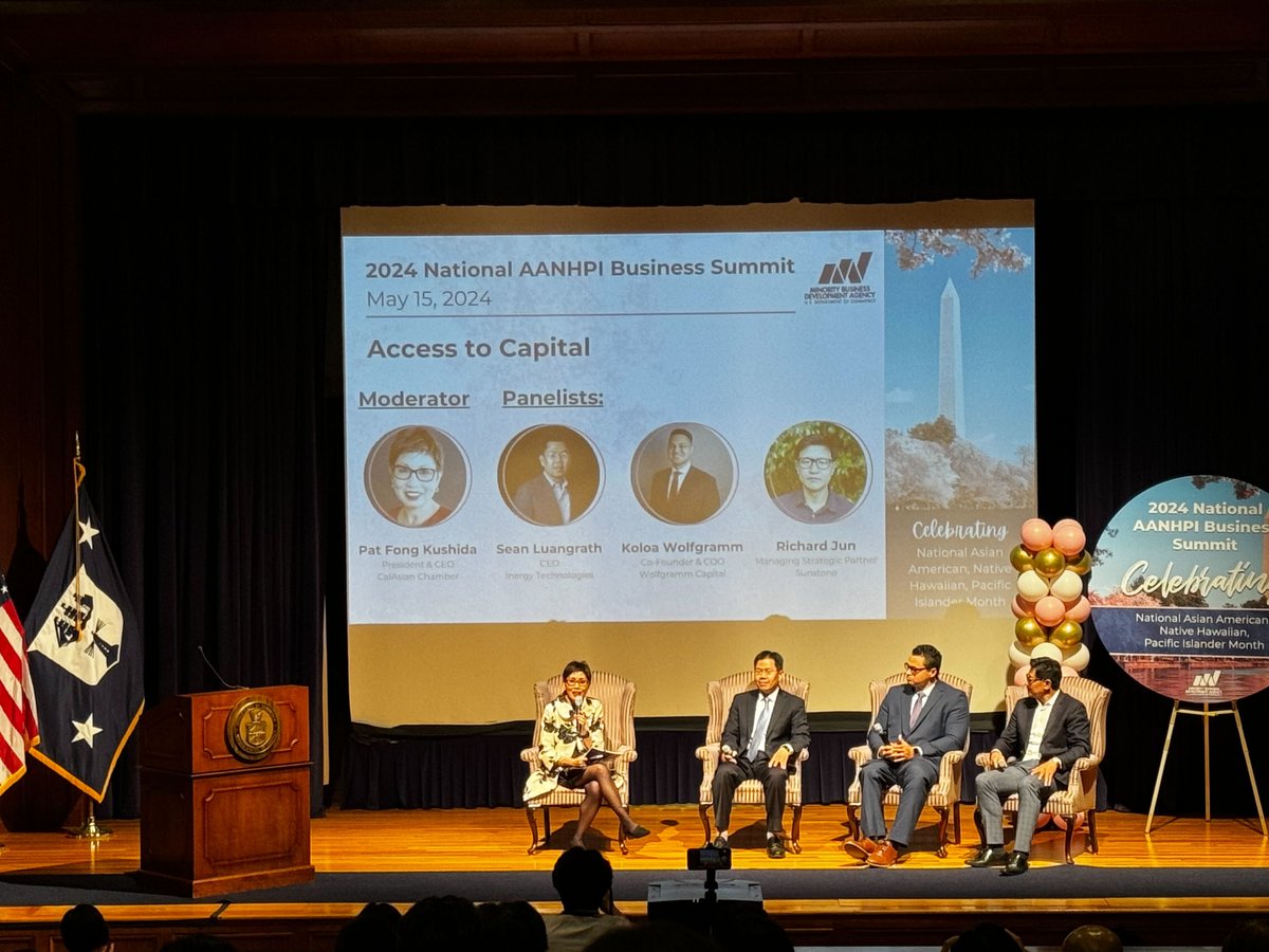 CalAsian Chamber (@calasiancc) on Twitter photo 🌟 Our President & CEO, Pat Fong Kushida, joined a distinguished panel at the 2024 National AANHPI Business Summit, celebrating AANHPI Heritage Month.
Hosted by the <a href="/CommerceGov/">U.S. Commerce Dept.</a>, MBDA, and <a href="/NationalACE/">National ACE</a>, this summit highlighted the achievements of our community! 🌟 Our President & CEO, Pat Fong Kushida, joined a distinguished panel at the 2024 National AANHPI Business Summit, celebrating AANHPI Heritage Month.
Hosted by the <a href="/CommerceGov/">U.S. Commerce Dept.</a>, MBDA, and <a href="/NationalACE/">National ACE</a>, this summit highlighted the achievements of our community!