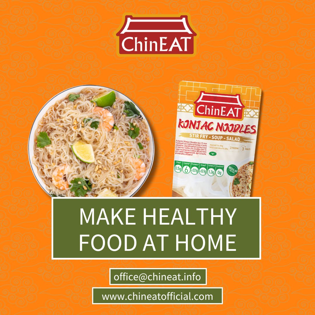 Konjac Noodles: Because a happy belly is a healthy belly! Visit chineatofficial.com drop an Email to office@chineat.info and keep in touch with us!⁠ #chinesefood #asianfood #konjacnoodles #healthyfood #losingweight #chineat
