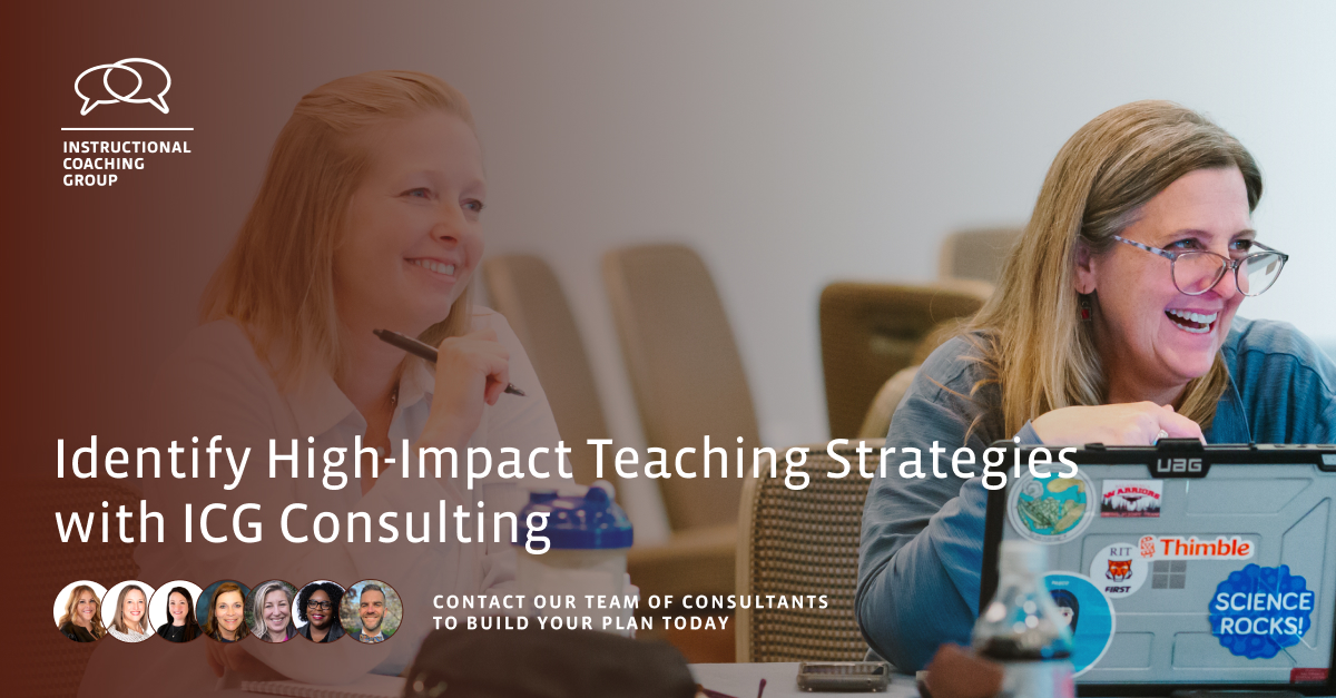 Want help putting together an #instructionalplaybook? Our team of certified Consultants have been trained in @jimknight99's research-backed #coaching method. They lead customized workshops & embedded coaching in schools all over the US. Partner with ICG: ow.ly/113s50RsL3b