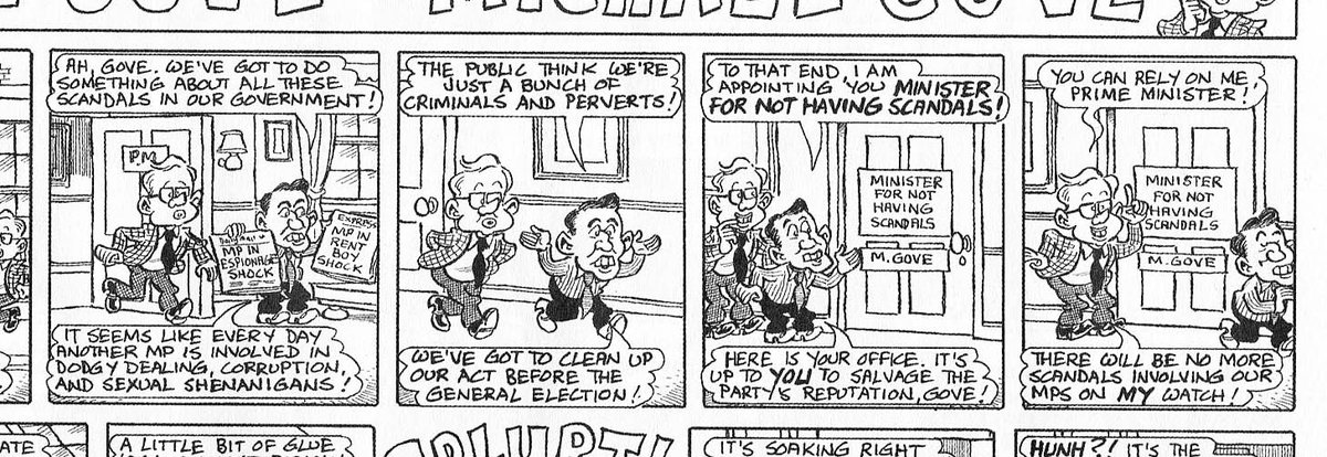 New issue of Viz in the shops today, with 'By Jove, it's Michael Gove.'