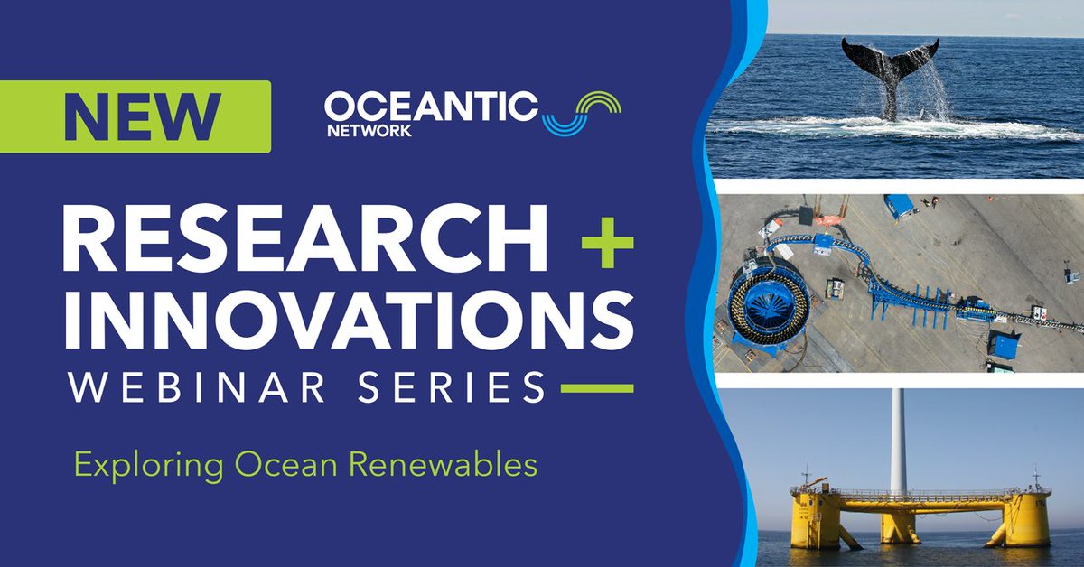 We are offering a new webinar series (FREE and open to all) starting in June! The monthly Research + Innovation Webinar Series features the latest research in offshore wind, focused on key industry topics. See upcoming webinars here: bit.ly/3yp2Zfq
