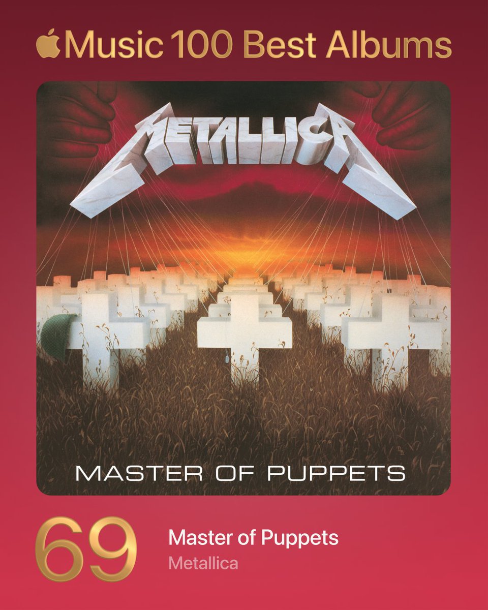 69. Master of Puppets - Metallica

#100BestAlbums