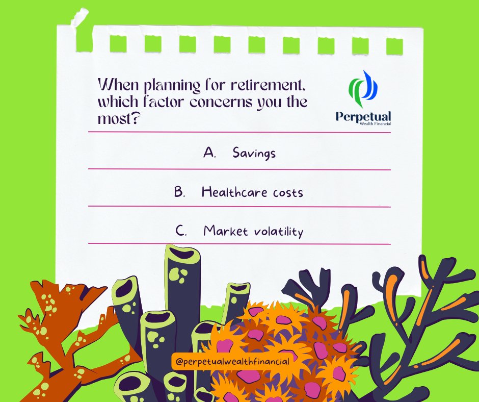 'When planning for retirement, which factor concerns you the most? a) Savings b) Healthcare costs c) Market volatility' #RetirementPlanning #FinancialConcerns #RetirementWorries