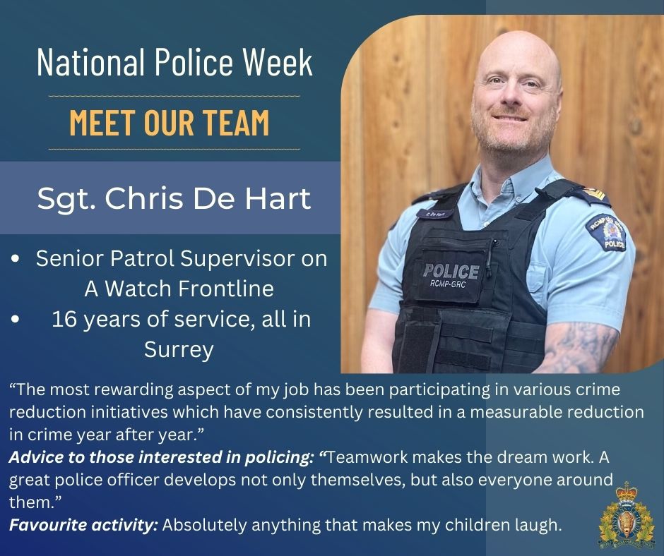 Get to know some of our officers for National Police Week! 👮‍♀️🚔👮‍♂️ The theme this year is “Committed to Serve Together” and every day this week we will be sharing a profile of one of the officers who is working to serve our community.