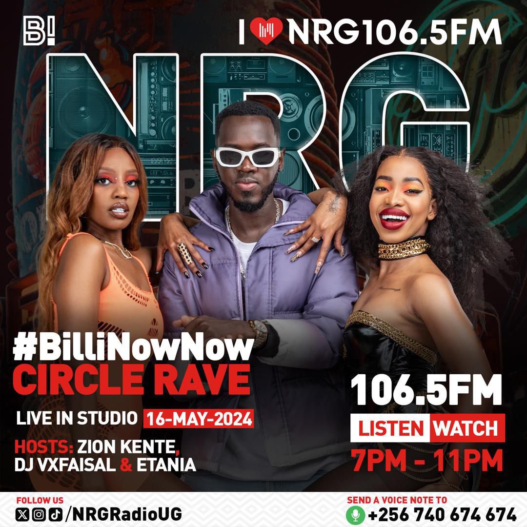 It’s a rave for the billionaires tonight 🔥🔥💯

#BilliNowNow #NRGRadioUG #NRGCircleRaveUG