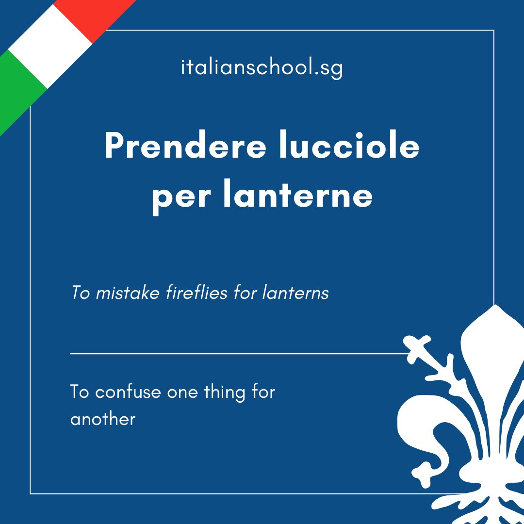 Italian Idiom of the Day! – Prendere lucciole per lanterne dlvr.it/T6zL5C #ItalianIdiomoftheDay #Vocabulary #italian #italianculture