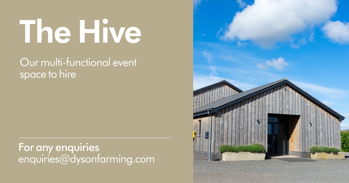 Book your meeting, conference or corporate event at The Hive. 🐝

The space seats up to 120 people in a variety of layouts and includes a fully-equipped kitchen so you can cater for your event. 

Find out more and enquire at leisure.dysonfarming.com/the-hive

#lincolnshire #conferencehire
