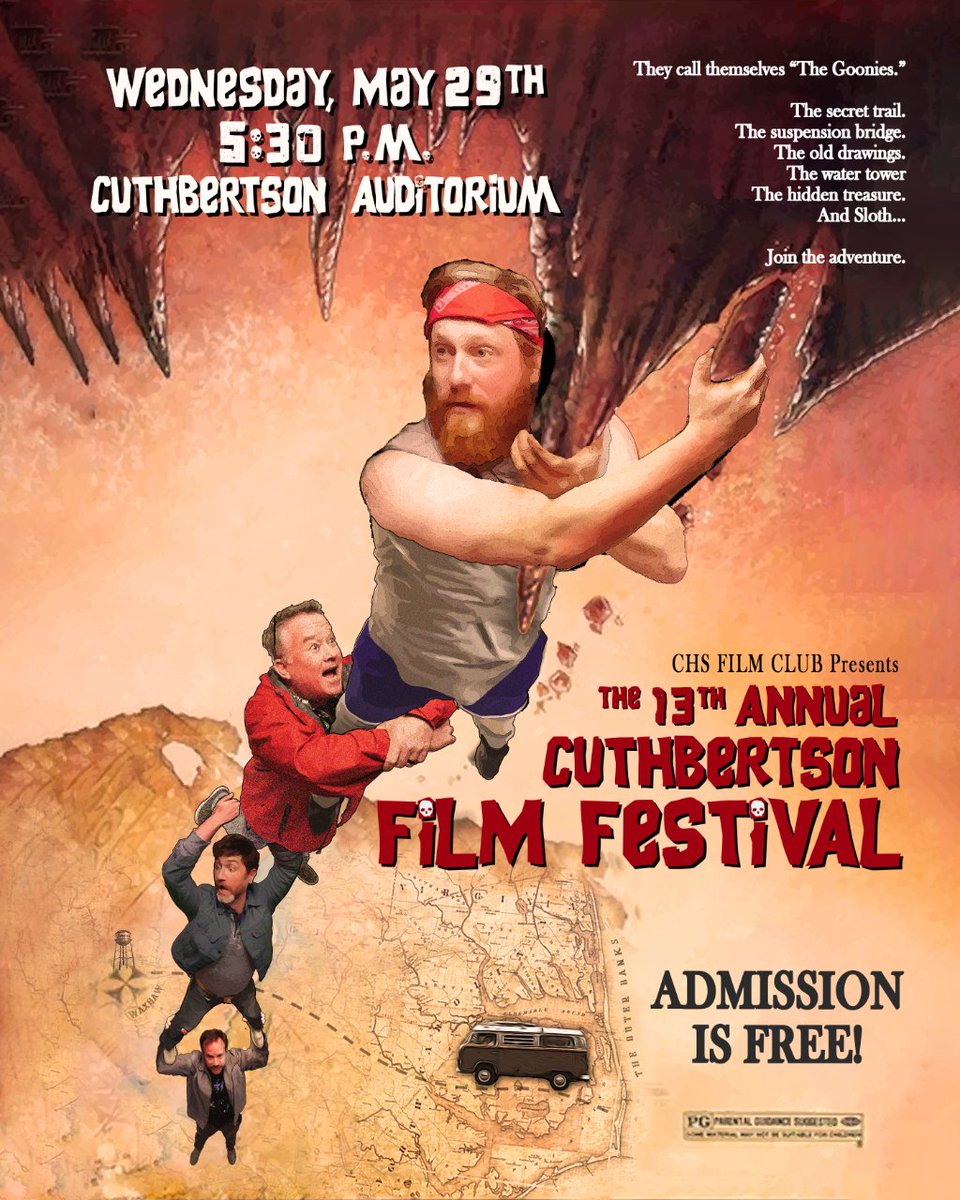 Don’t miss the 13th Annual Cuthbertson Film Festival on May 29th in the auditorium! Check out the best student-made videos created in the CHS Film classes and help decide the winners! Admission is free! @aghoulihan @ucpsnc @ucpsnccareers