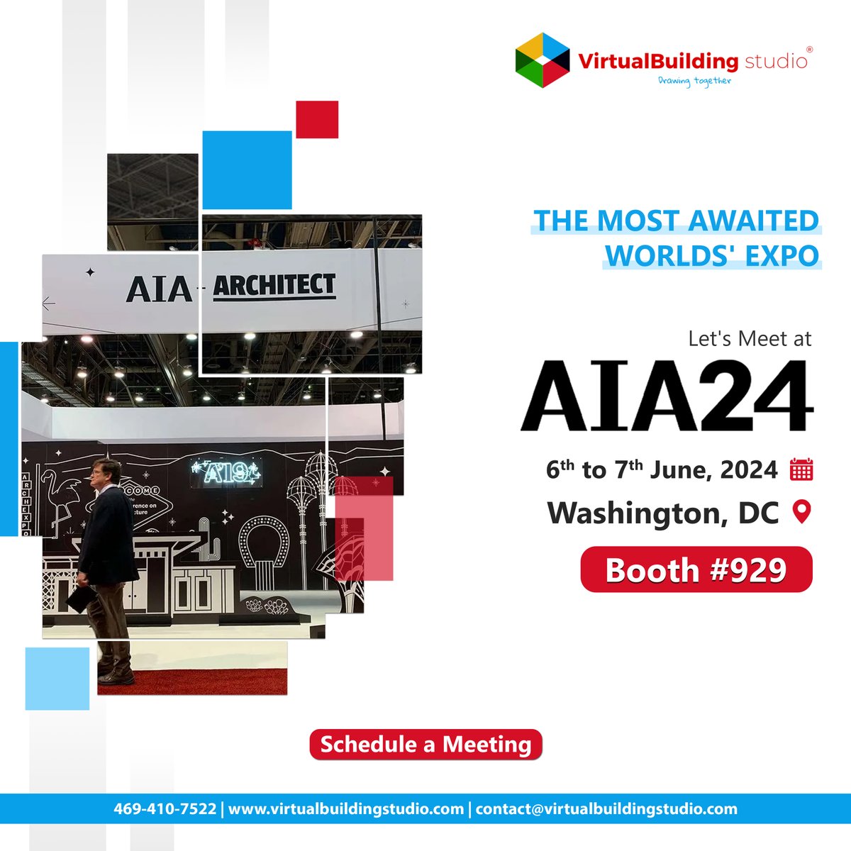 Countdown Alert! Only 21 days until AIA'24!
Get ready to witness of our Proprietary DRM Solution and lightning-fast AI Driven Scan to BIM Services on June 6th & 7th.
Don't miss out! Schedule your meeting now to know more -  bit.ly/3Uvju0F

#AIA2024 #Architect #AIA24