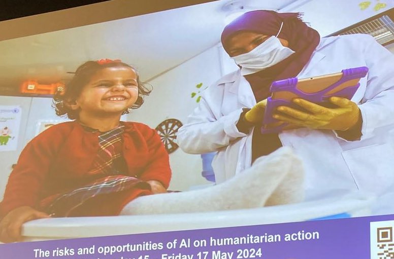 Very rich conversation at #WiltonPark on the risks & opportunities of AI on humanitarian action and how to guarantee that humanitarian principles are safeguarded. Thanks to our UK colleagues for having organised the event. #humanitarianai