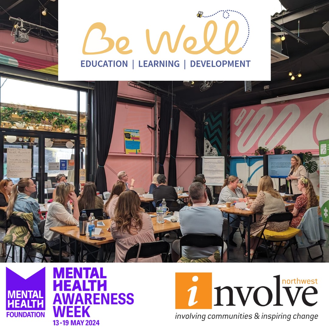 Be Well (@bewelllearning) on Twitter photo It's Mental Health Awareness Week!
Today, Nikki was joined by the team at Involve Northwest, who participated in a Mental Health Awareness course.
Congratulations to everyone who attended and completed the course!
<a href="/mentalhealth/">Mental Health Foundation</a>
<a href="/INVOLVENW/">INVOLVE NORTHWEST</a>
#MentalHealthAwarenessWeek It's Mental Health Awareness Week!
Today, Nikki was joined by the team at Involve Northwest, who participated in a Mental Health Awareness course.
Congratulations to everyone who attended and completed the course!
<a href="/mentalhealth/">Mental Health Foundation</a>
<a href="/INVOLVENW/">INVOLVE NORTHWEST</a>
#MentalHealthAwarenessWeek
