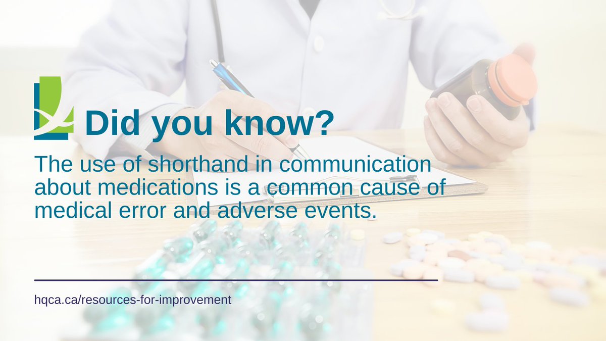 Writing it out can save a life. ✍ See our resources to support providers in discontinuing the use of abbreviations in healthcare: ow.ly/E6m850RIrch
#ABHealth #WeAreHQCA #PatientSafety #MedicationSafety