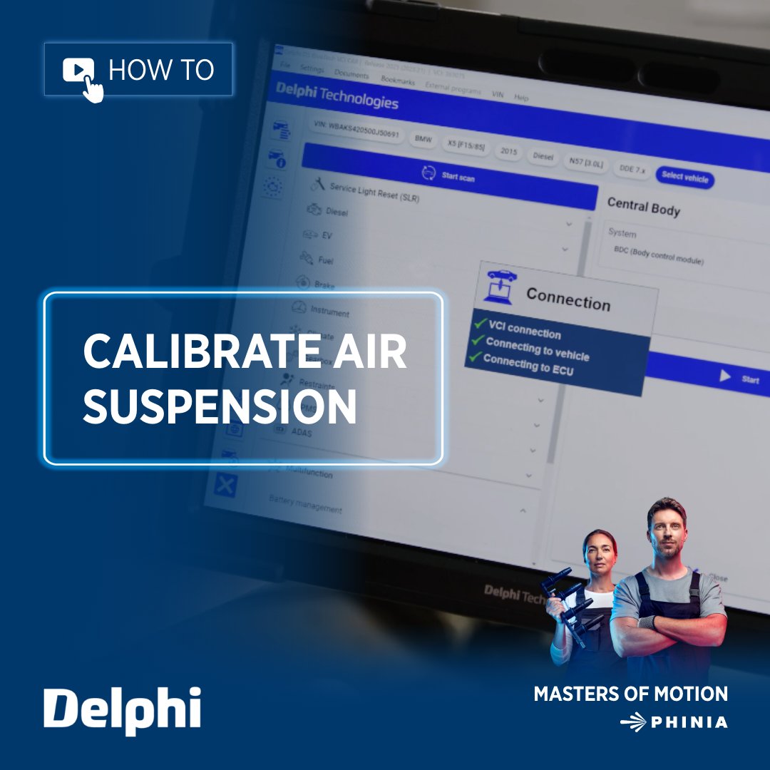 delphiautoparts's tweet image. After performing any maintenance or component replacement on a vehicle's air suspension, it will need to be calibrated. Follow a #Delphi expert in this short video on how to #CalibrateAirSuspension on a BMW X5 in this #MastersOfMotion how-to guide.

ow.ly/Czgr50RIrmS