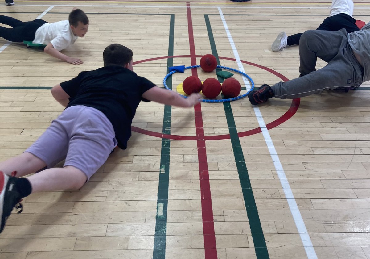 Today we tried out a new game , human hungry hippos . Lots of problem solving , teamwork and listening involved plus it was fun 🤩 @IWBSFalkirk #positiverelationships #inclusion #righttobeheard #uncrc