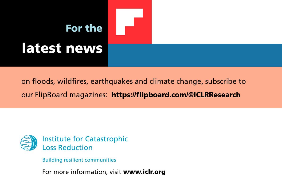 Check out our FlipBoard magazines on the latest #wildfire, #earthquake, #flooding, #extremeheat and #climatechange news and be sure to subscribe. flipboard.com/@ICLRResearch