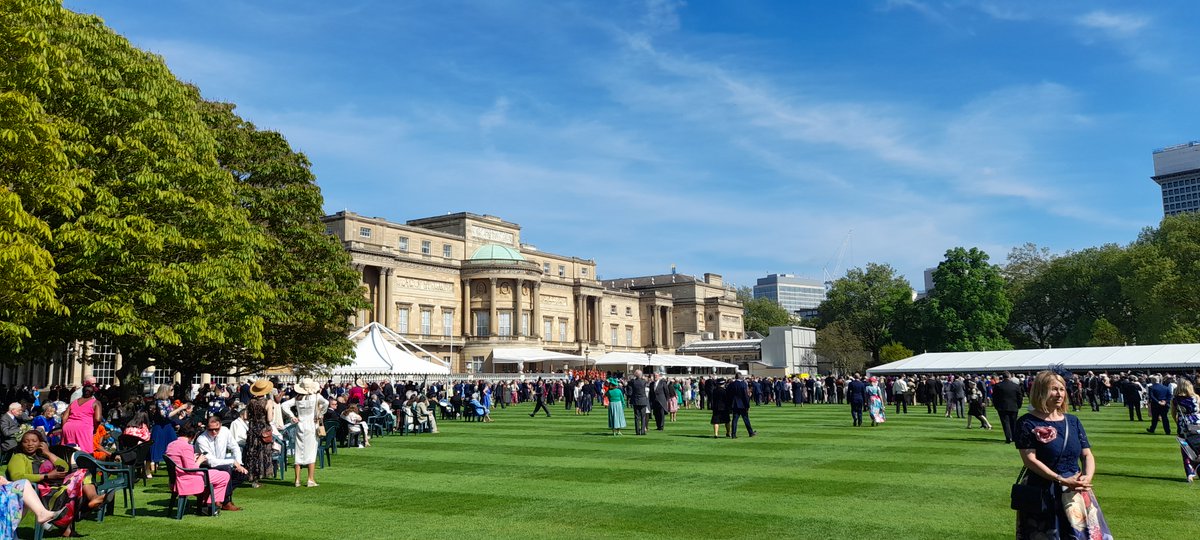 Congrats @C_Philippou who attended the Royal Garden Party & received recognition for her research into the introduction of an independent regulator for football, given by HRM the King at Buckingham Palace. Delivering solutions that improve society! 👏 #Football #research