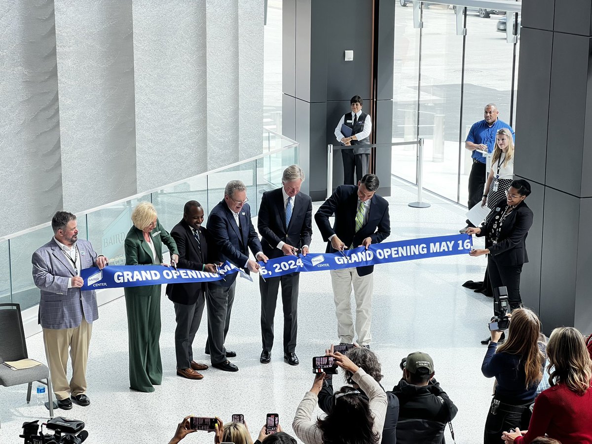 The ribbon is cut and @bairdcenter is officially open!