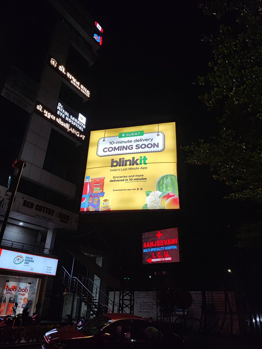 @letsblinkit coming soon in surat.
On a path to fulfill commitment of 1000 dark stores in FY 25.🎯🎯

Congratulations @albinder @deepigoyal

 @ZeeBusiness @AnilSinghvi_ @CNBC_Awaaz @_anujsinghal