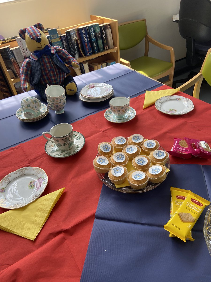 East 2A had a lovely Dementia Awareness tea party for our patients and they enjoyed it so much xx