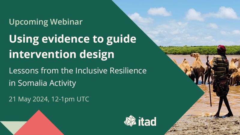 Webinar! Join our Inclusive Resilience in Somalia team as they share recommendations for using evidence in similar livelihood and agriculture programmes.

👉 Register: bit.ly/42IXEuB

📆 21 May 12pm UTC
 
#inclusivedevelopment #globaldev