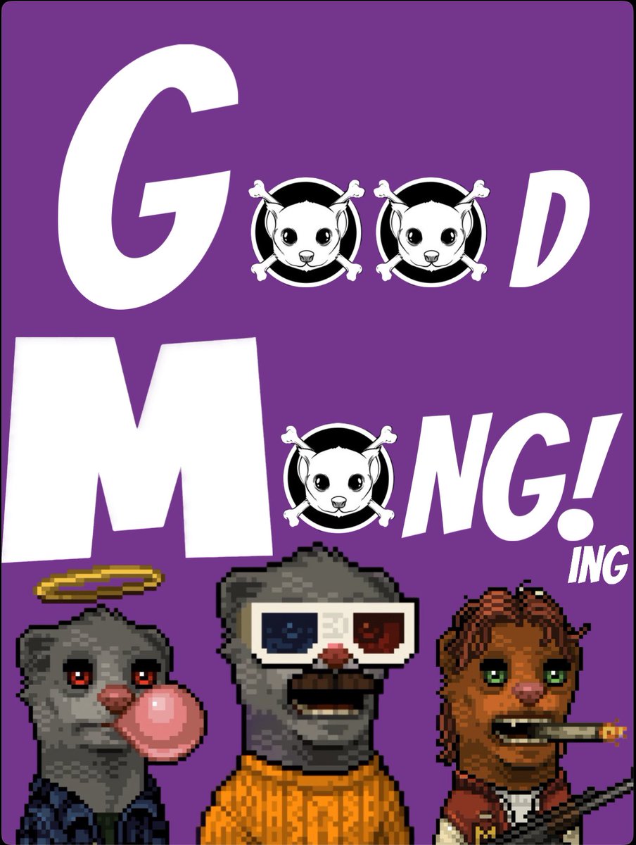 Did U know #GM means —>
Good $MONG ing!? 
If U want YOURS featured, drop a #GM along with your favourite below 
#MONGARMY 💜
#MONGLIFE
@mong_coin
@mongs_nft