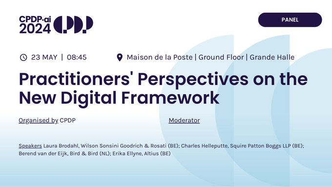 Next week, Laura Brodahl will be at #CPDPai2024 participating on the panel 'Practitioners' Perspectives on the New Digital Framework.' Learn more about @CPDPconferences at: wsgr.com/en/events/cpdp…