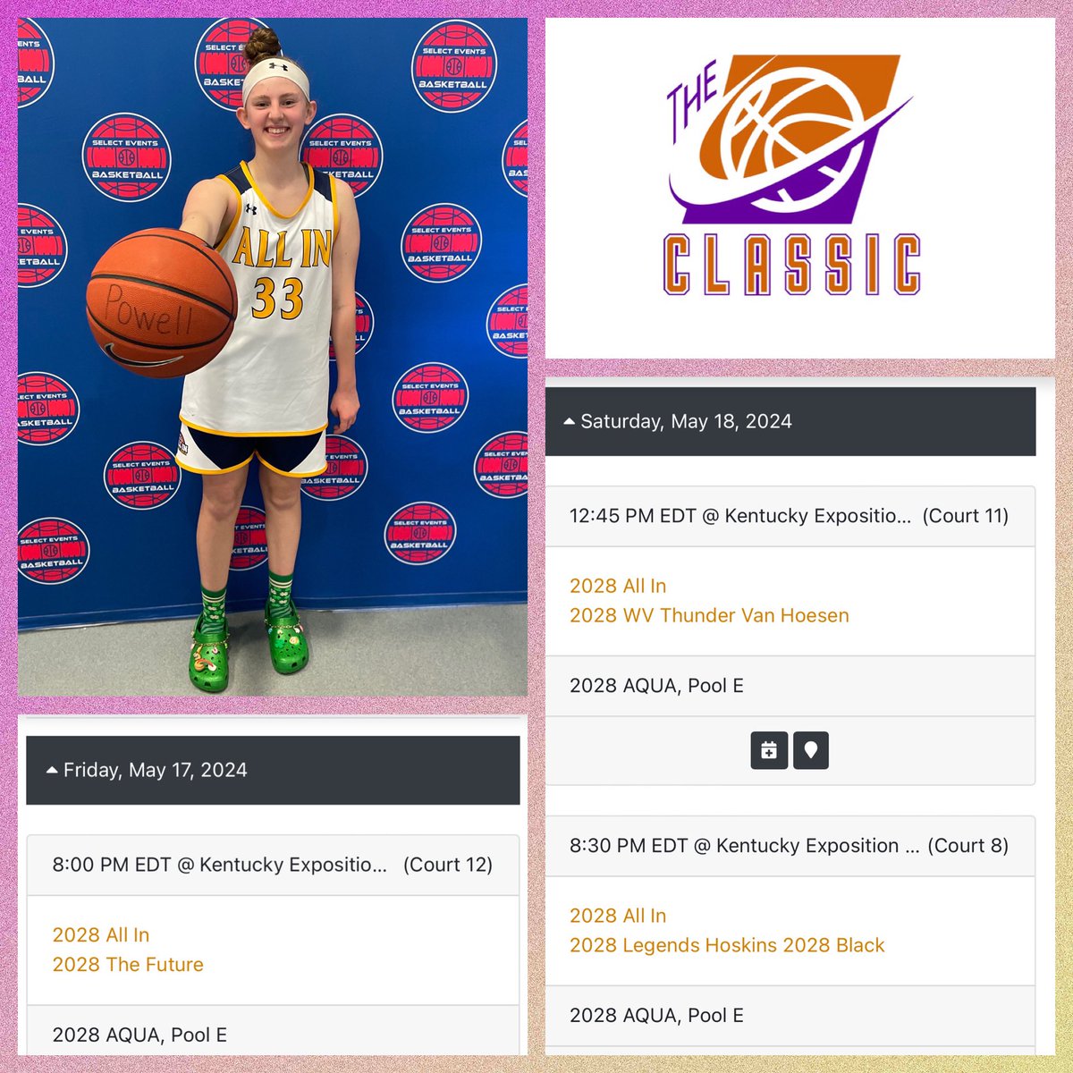 Ready to get to work with my team tomorrow in Louisville! Come check us out! 💪🏻🏀💪🏻@ALLNHOOPS