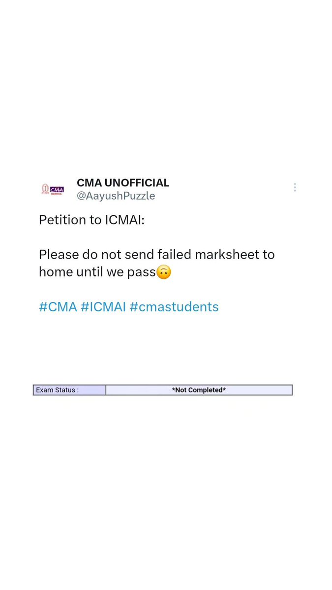 How many of u agree with this 👋

#CMA #cmastudents #ICMAI
