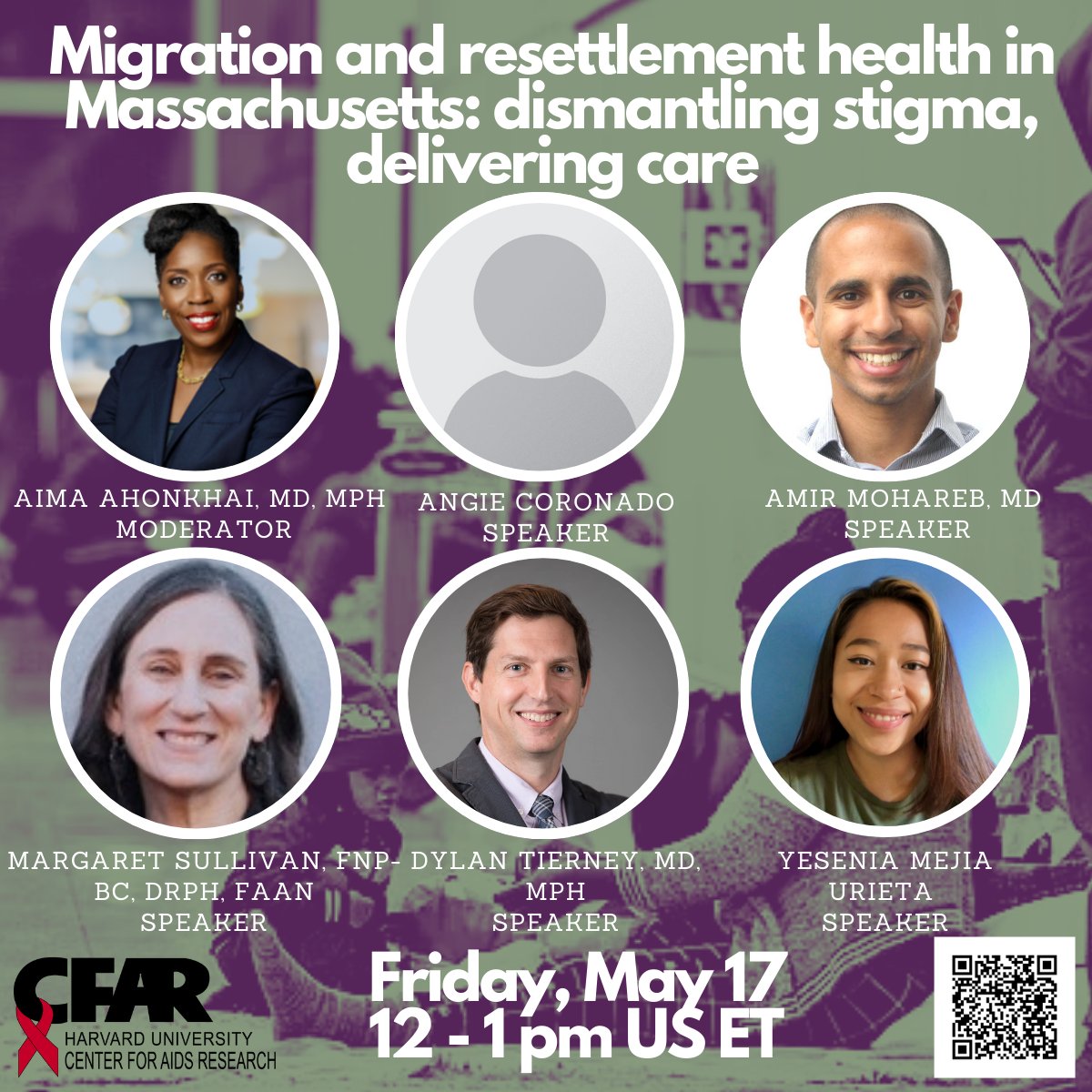 Happening Tomorrow, RSVP Today! HU CFAR Virtual Grand Rounds on Immigrant Health!! @aimaMDMPH @dbtierney @BHCHP @HarvardGH @MassDPH @RMKGandhi @The_BMC @IngridKatzMD @drlouiseivers @la_colaborativa @FXBHarvard @MollyFranke1 - Zoom info at conta.cc/3V2aRMw