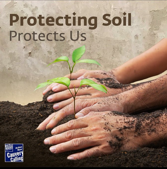 Soil is the foundation upon which zillion of life thrive including we human being so 
#SaveSoil 🙏🙏🙏🌱🌱🌱🌳🌳🌳🌲🌲🌲🌴🌴🌴
#ConsciousPlanet 
@cpsavesoil