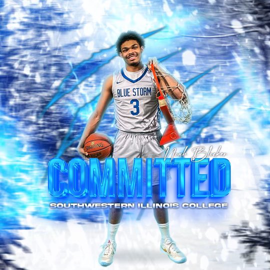Excited to announce my commitment to SouthWestern Illinois College!!! 💙🤍#JUCOPRODUCT