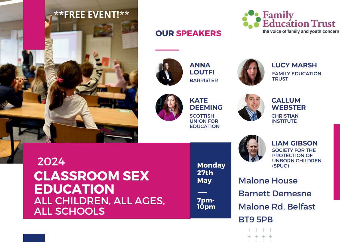 The spotlight is on RHSE today with the publication of the new guidance. Join us at our free conference on sex education on Monday 27th May. We will be discussing what's going on in England and the devolved nations. @SunriseDances @christianorguk @spucprolife @BadLawTeam