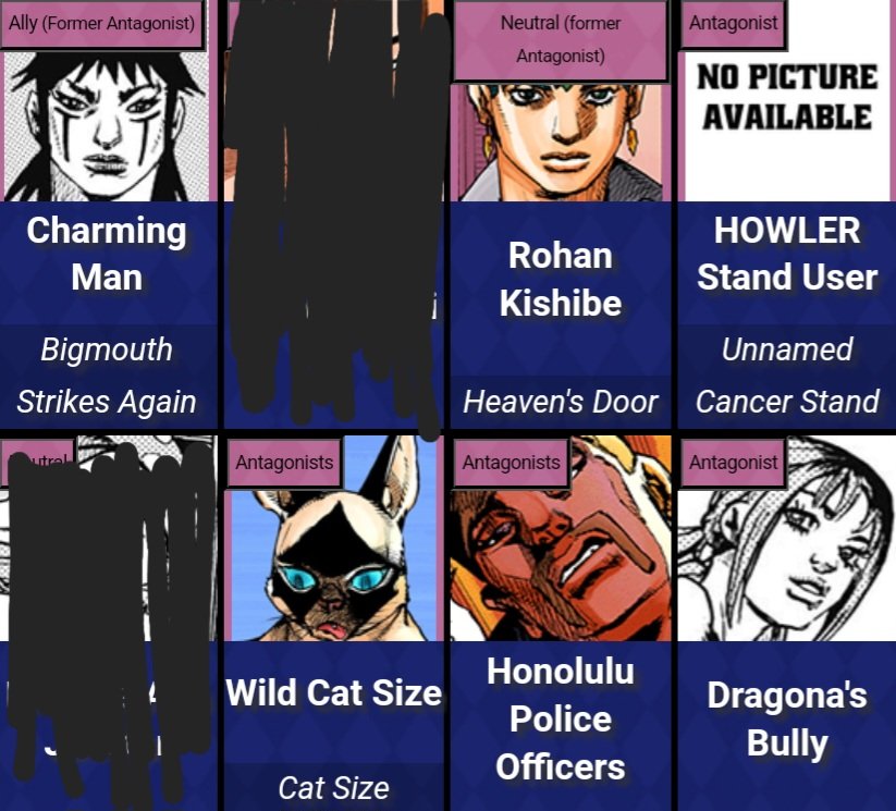 Okay so far for antagonists we have Charmingman, Rohan, literal cancer, cats, pigs, and evil Yasuho