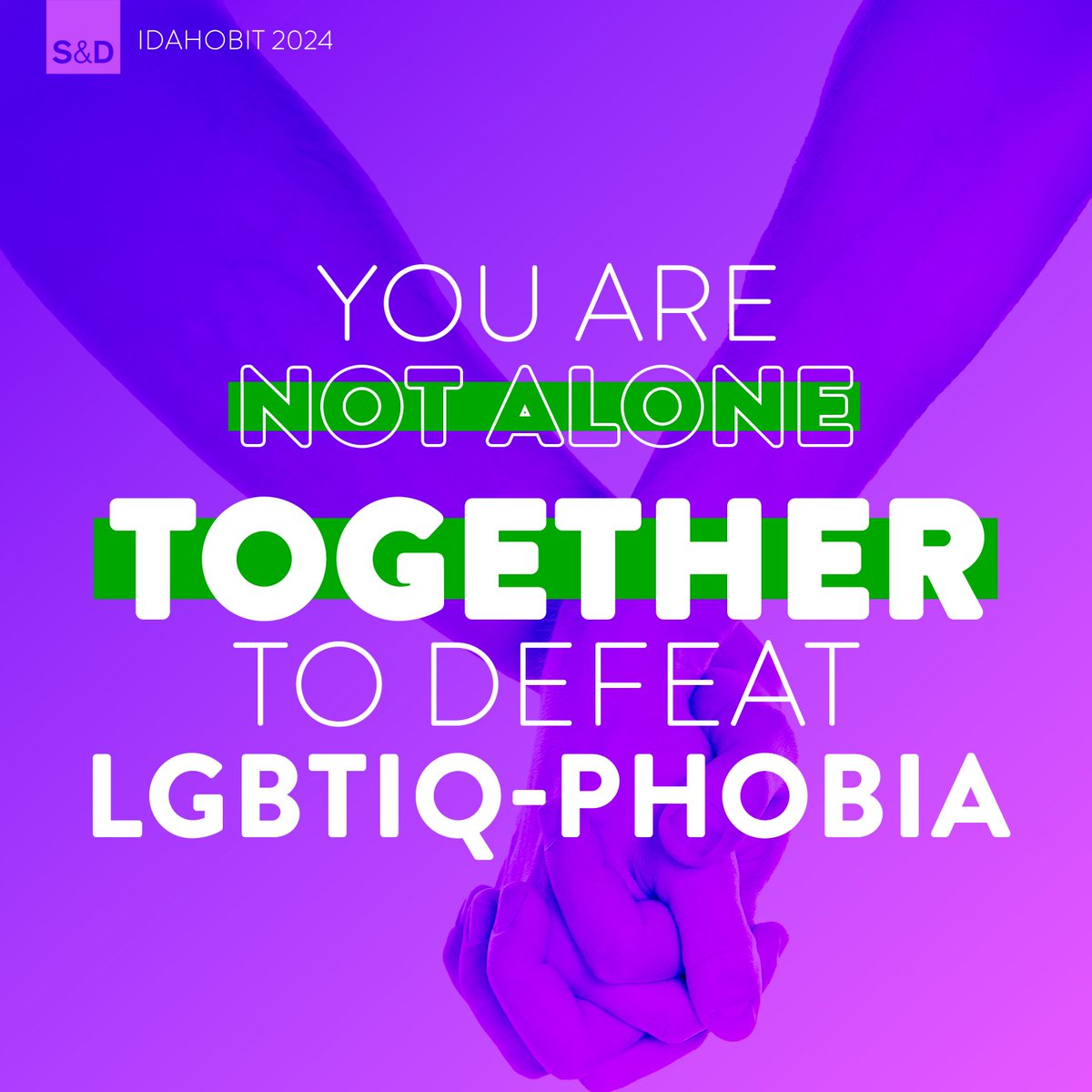 Harassment, violence, and bullying against LGBTIQ people are on the rise in 🇪🇺 On #IDAHOBIT, we reaffirm our commitment to fighting against hate speech and hate crimes, tackling discrimination, and ensuring the rights and health of all LGBTIQ people are protected and respected.