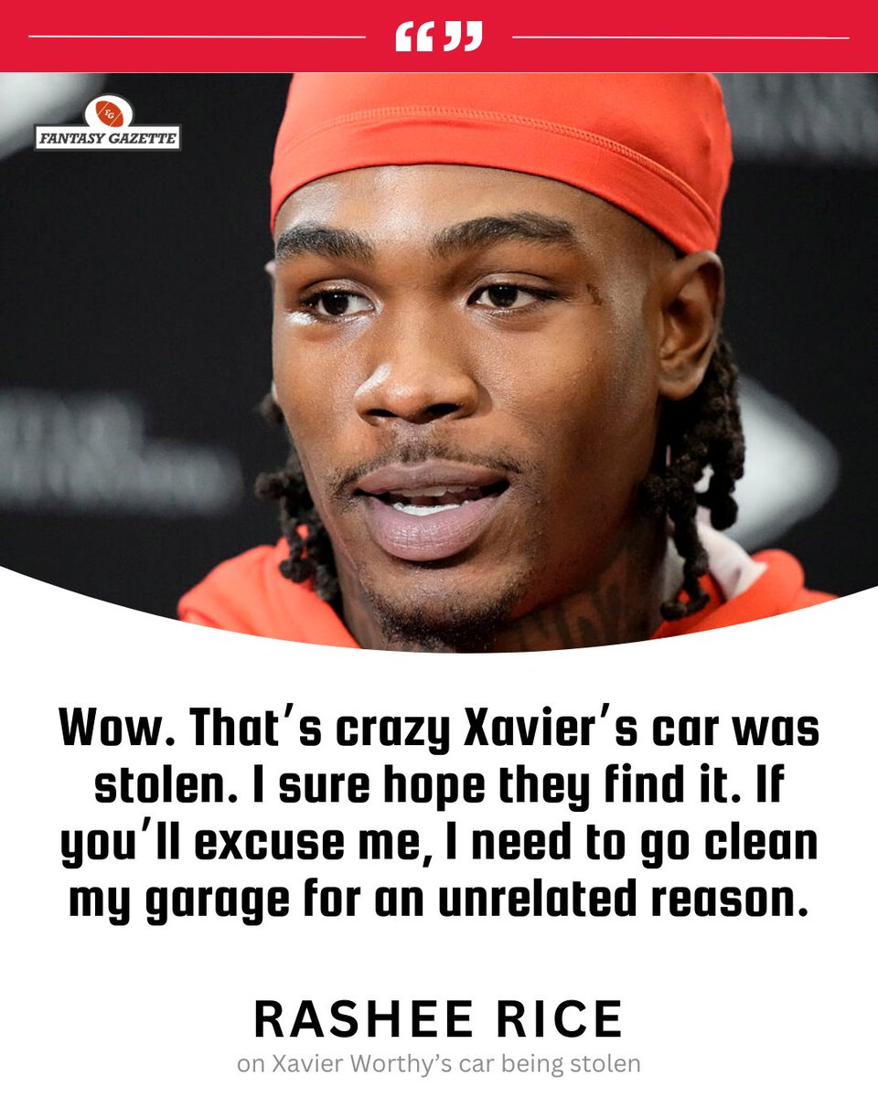 Rashee Rice weighs in on Xavier Worthy having his car stolen: