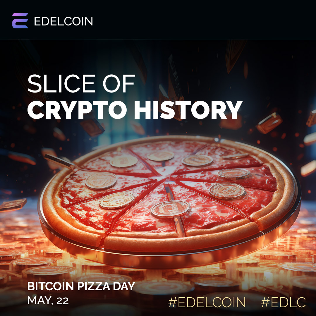 On May 22, we remember Bitcoin Pizza Day, marking the first-ever purchase with Bitcoin: two pizzas for 10,000 BTC! Celebrate this day and dive into crypto history with us on Edelcoin! #BitcoinPizzaDay #CryptoHistory