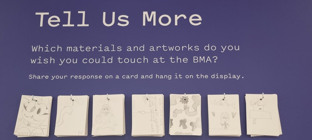 erbradfield's tweet image. "A space where the BMA learns from you" #MultisensoryExperience 
#InsightLab @artbma #AAM2024