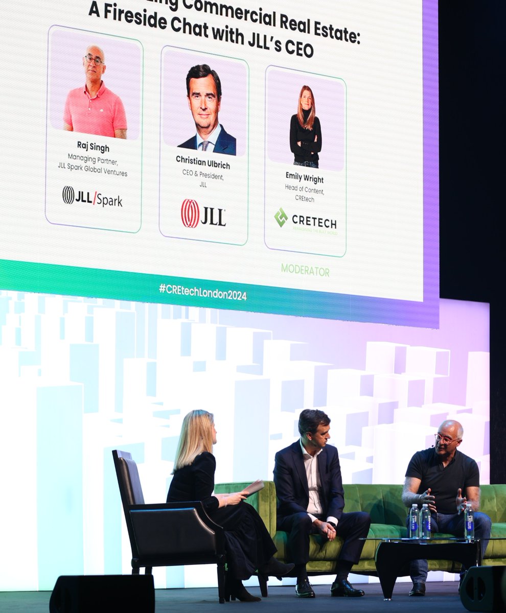 JLL Spark (@jllspark) on Twitter photo Last week, during a fireside chat at #CREtechLondon2024, Christian Ulbrich and <a href="/trajsingh/">triskaidekaphobia πΊπ¦</a> took the stage to discuss AI, the influence it has on the commercial real estate industry and how <a href="/JLL/">JLL</a> and JLL Spark are leading the way in innovative solutions. #VentureCapital #PropTech Last week, during a fireside chat at #CREtechLondon2024, Christian Ulbrich and <a href="/trajsingh/">triskaidekaphobia πΊπ¦</a> took the stage to discuss AI, the influence it has on the commercial real estate industry and how <a href="/JLL/">JLL</a> and JLL Spark are leading the way in innovative solutions. #VentureCapital #PropTech