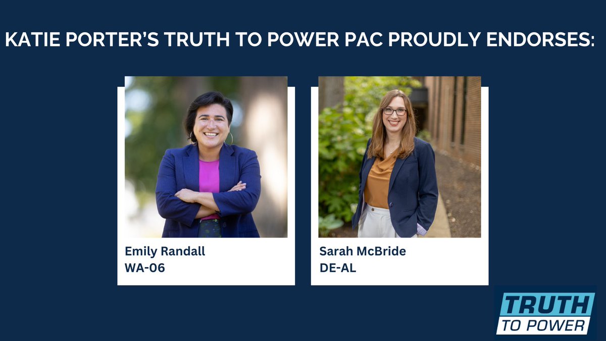 truth_pac's tweet photo. Truth to Power is endorsing two more candidates who will bring fresh ideas and much-needed perspectives to Congress. They will continue @katieporteroc’s work standing up for families.

Chip in to their 100% grassroots, no corporate PAC campaigns >> https://t.co/ioe1PsyhqX https://t.co/SZE36CYyts