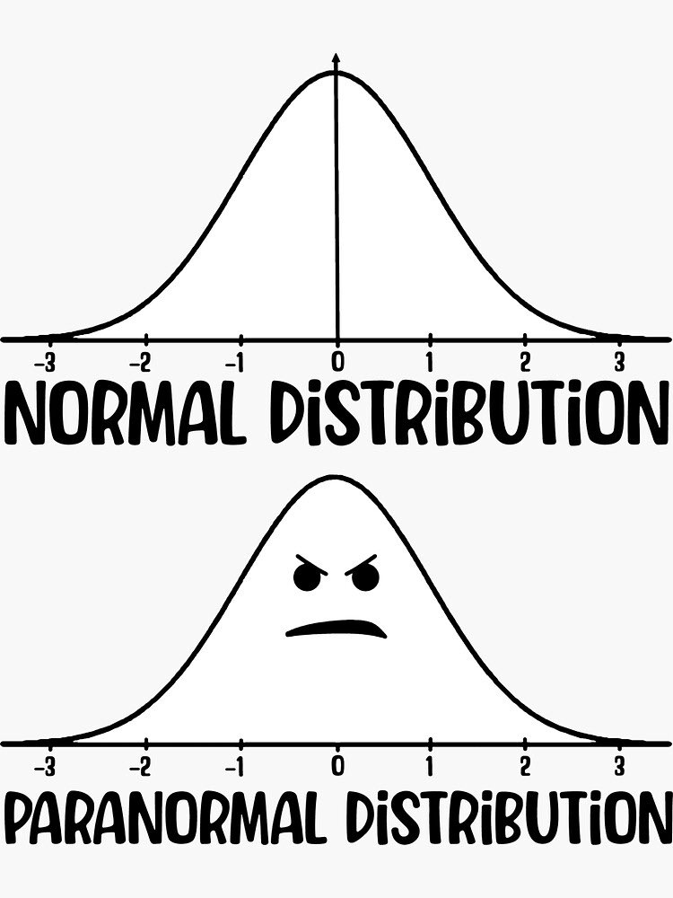 Statistics module has not been wasted on me… #quantitative #probability #numbers #paranormaldistribution