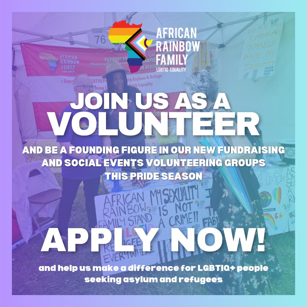 Exciting announcement! 📢 We are developing two volunteering committees at African Rainbow Family but we need YOU to help get the ball rolling! If you would be interested in getting involved and gaining some volunteering experience, apply here: forms.office.com/Pages/Response…