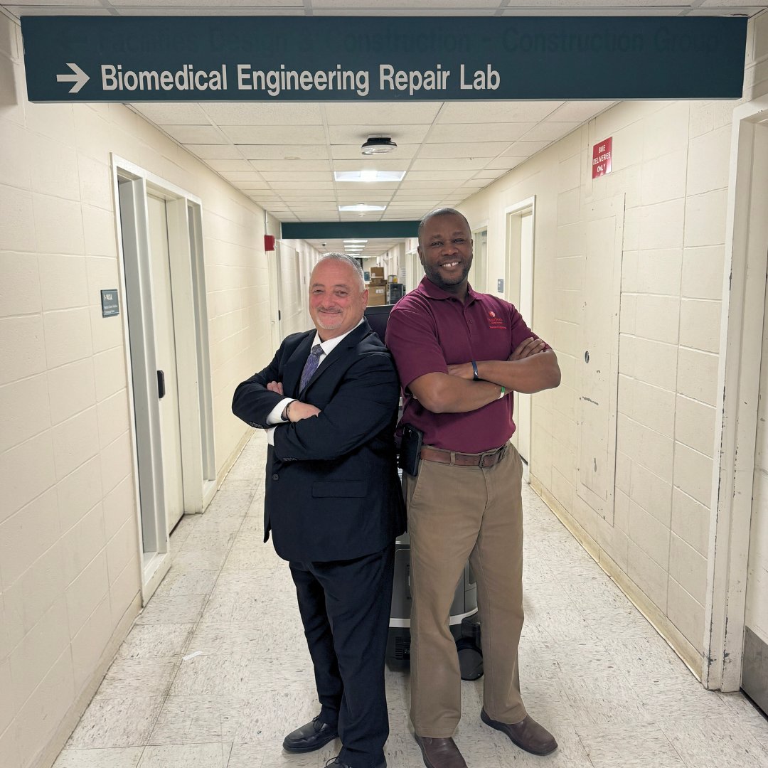 Meet Victor and Andre - Stony Brook University Hospital’s biomedical engineering DREAM TEAM! bit.ly/4bBhVVU #WeAreStonyBrookMedicine #HospitalWeek